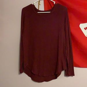 Maroon American Eagle Soft and Sexy Sweater